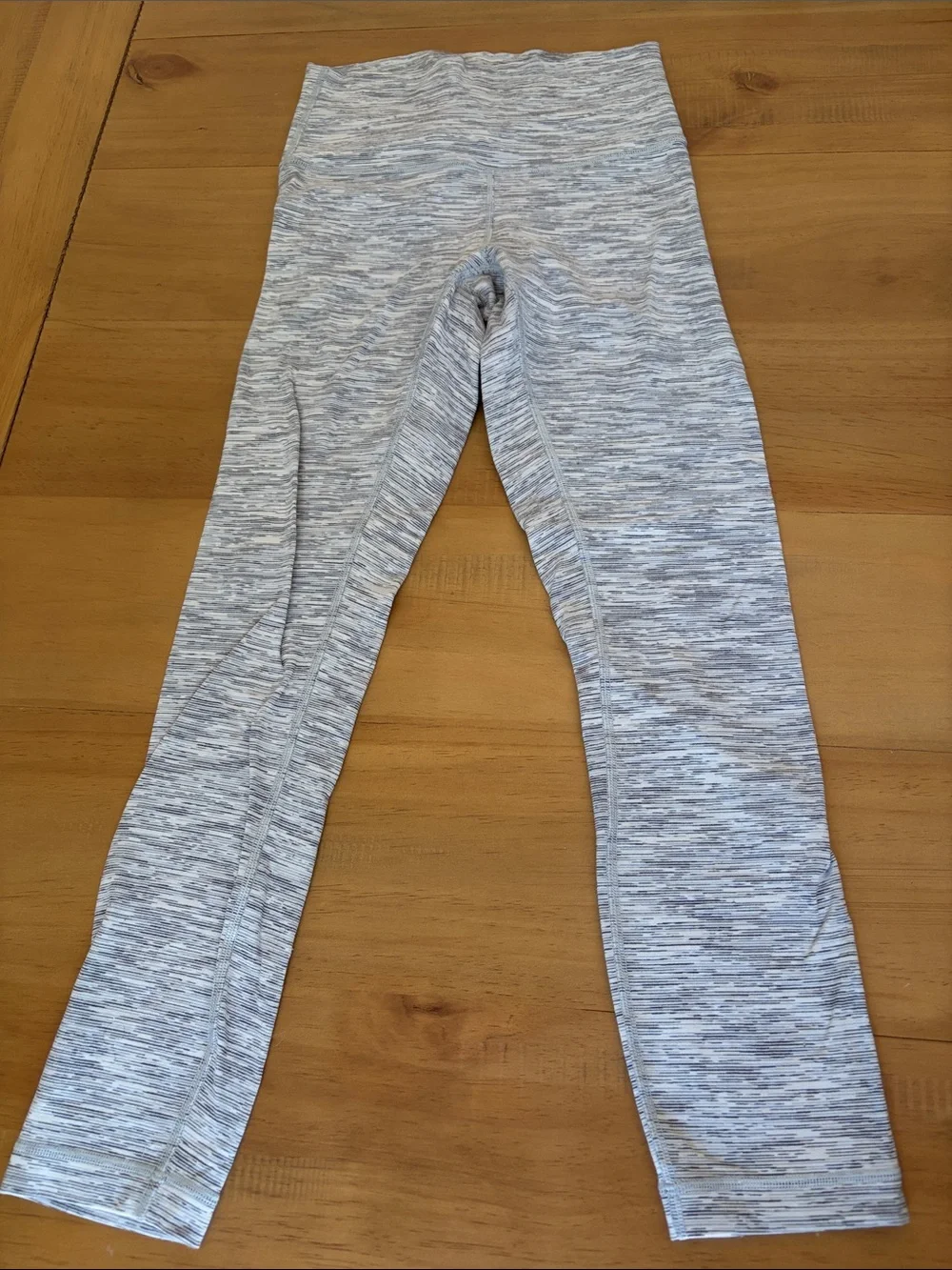 lululemon athletica Heathered Light Gray Leggings